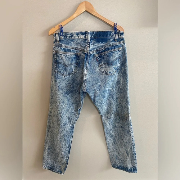 LEVI’S Denim Jeans Acid Wash Distressed Men’s Vintage - Picture 2 of 13